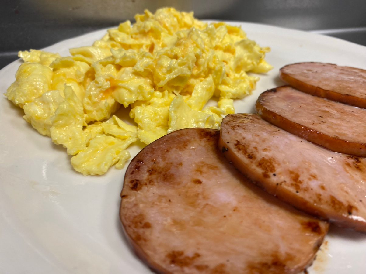 Canadian Bacon & Eggs.