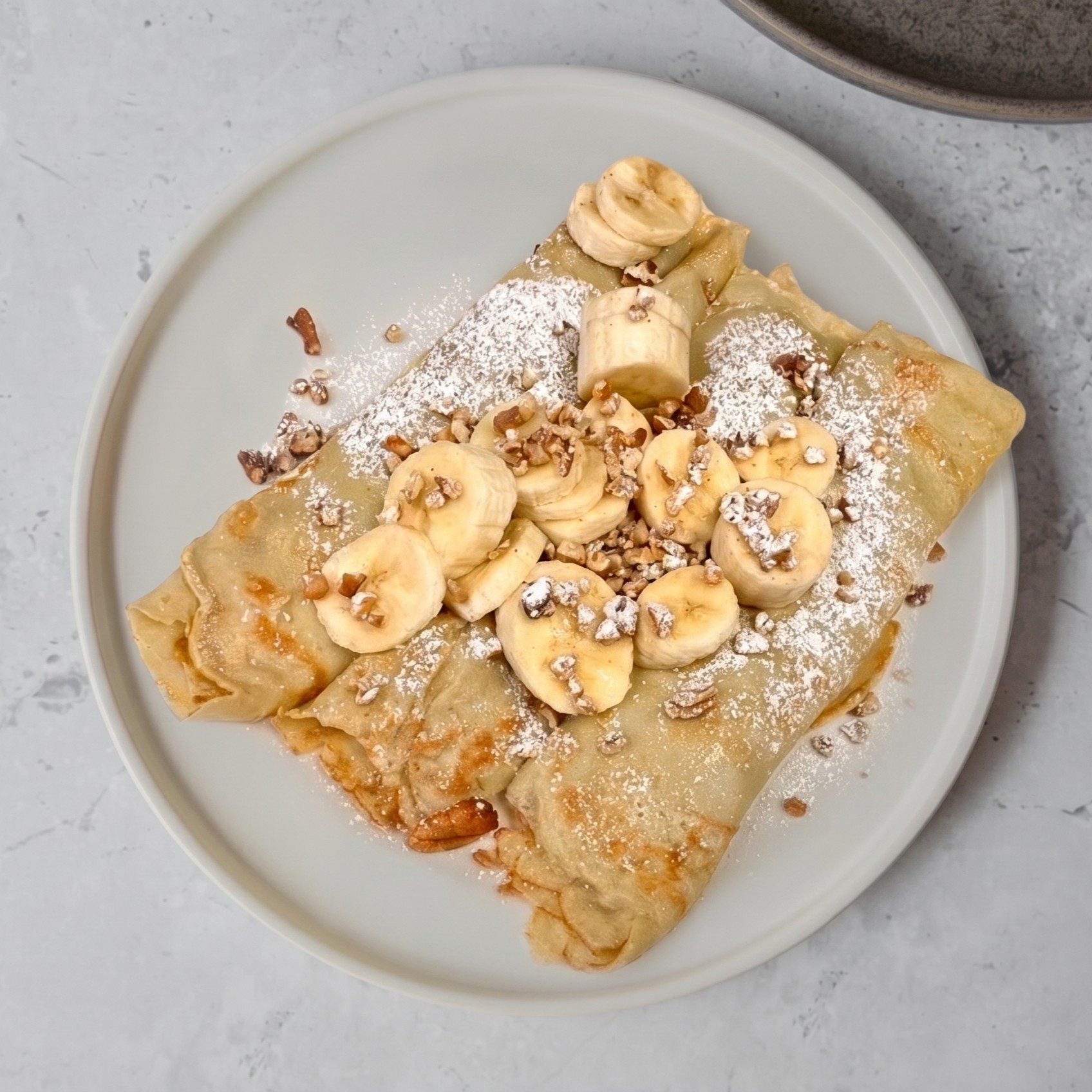 Banana Pecan Crepe.