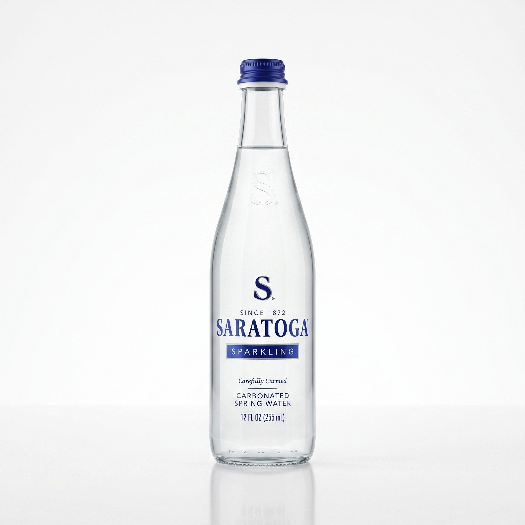 Bottled Saratoga Sparkling Water.