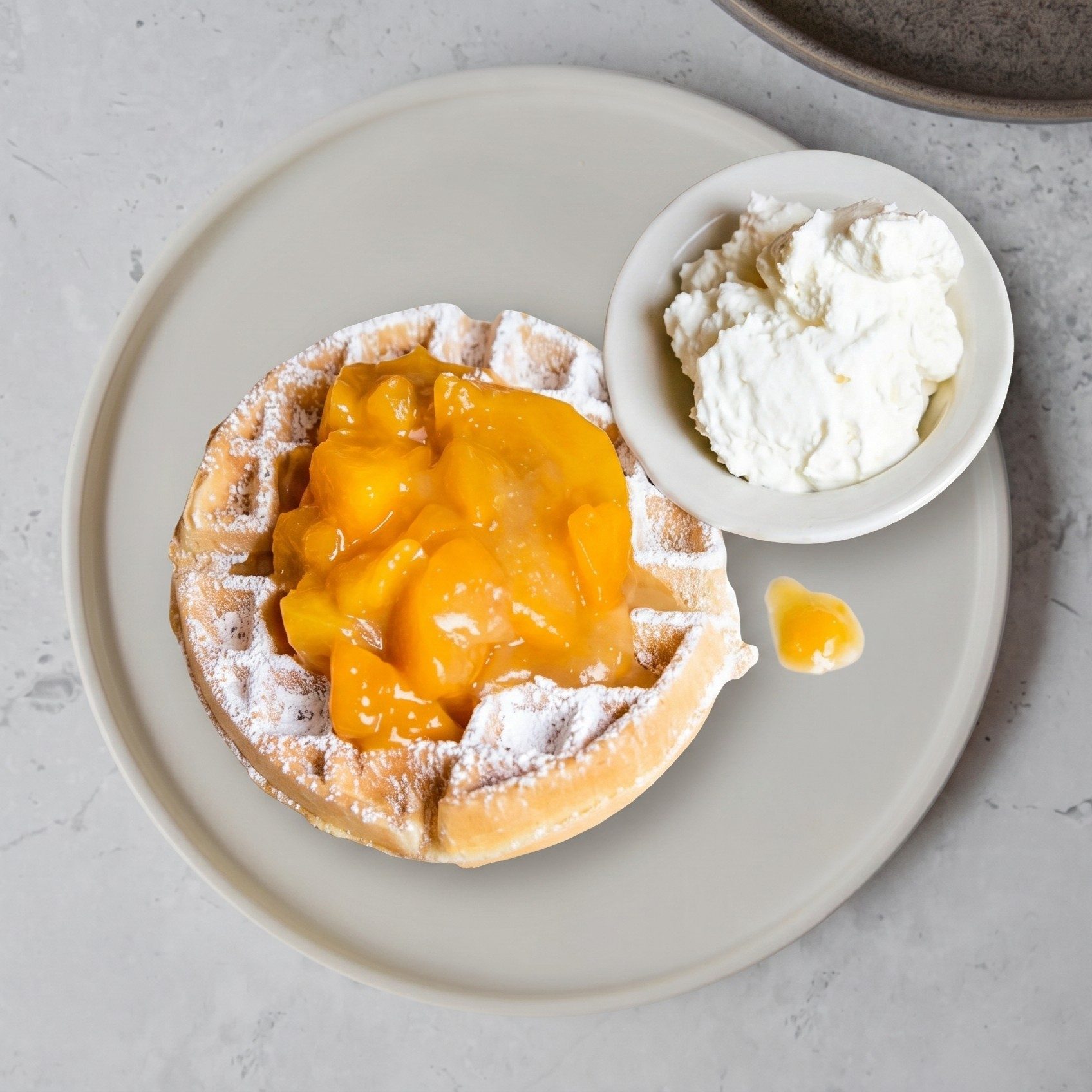 Peach Waffle.