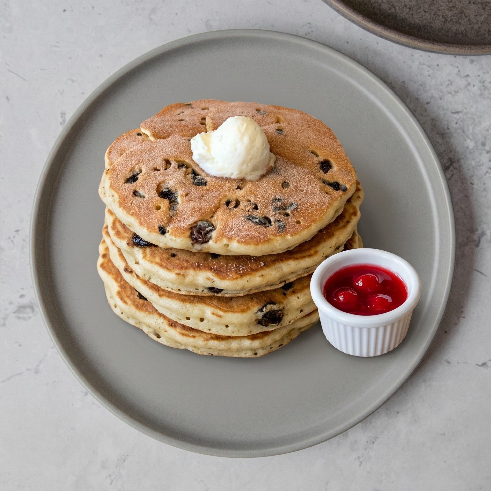 Cinnamon Raisin Pancakes.