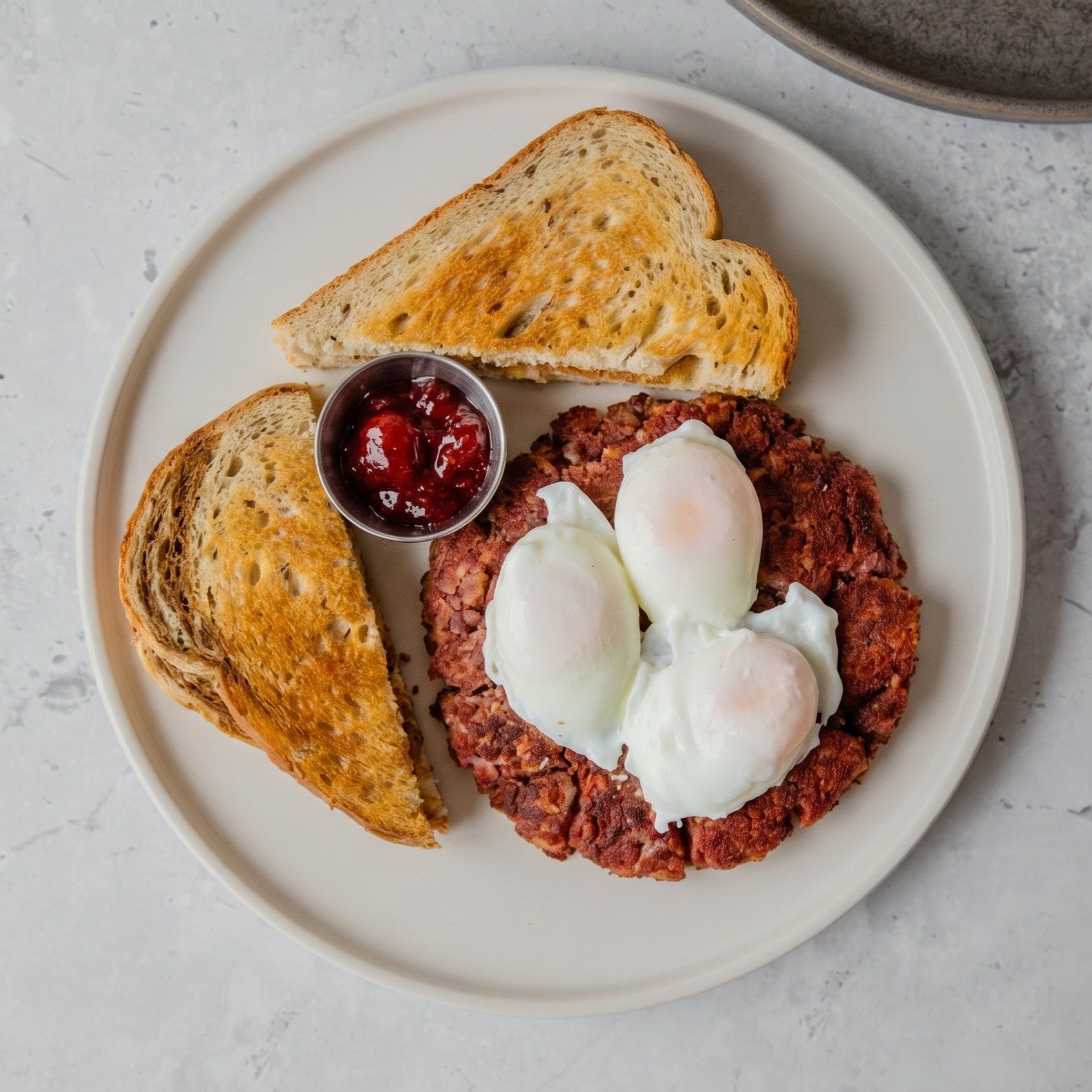 The Corned Beef Hash Plate.
